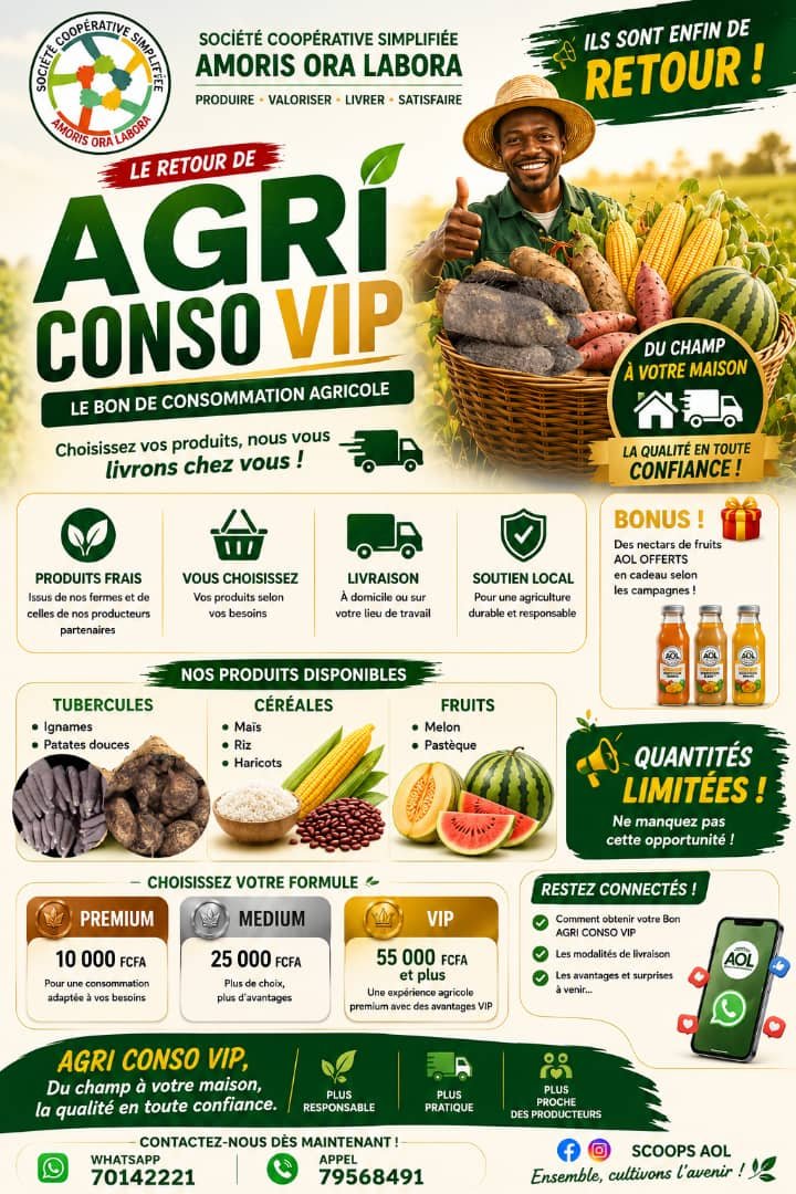 Bon de consommation agricole